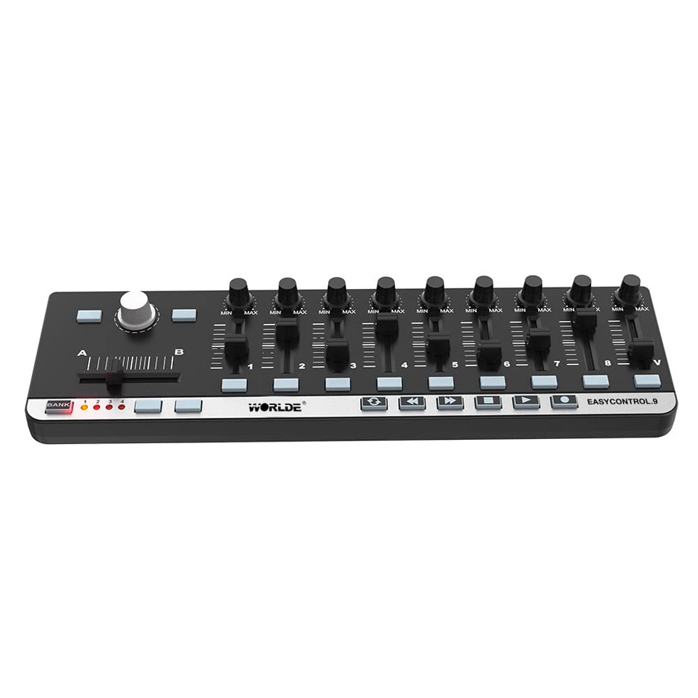 HUIOP MIDI controller, EasyControl.9 Portable Mini USB 9 Slim-Line